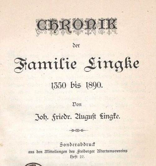 Henriette Christiane Sopie Lingke aus Freiberg in Sachsen.
