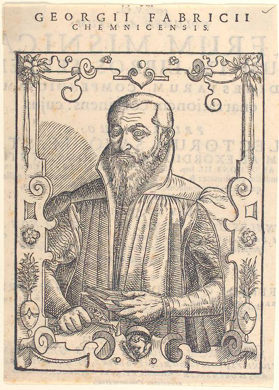 Georg Fabricius "poeta laureatus" Meißen, Sachsen.